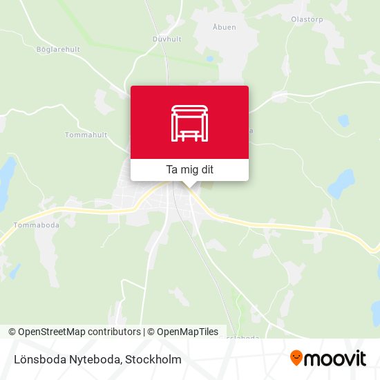 Lönsboda Nyteboda karta