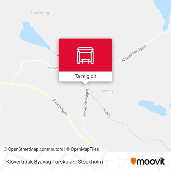 Klöverträsk Byaväg Förskolan karta