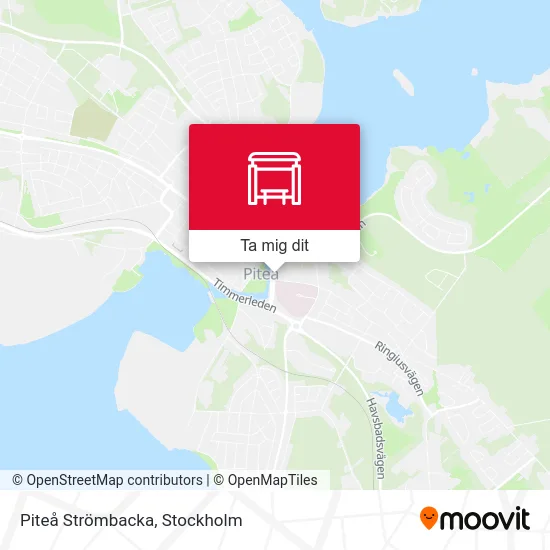 Piteå Strömbacka karta