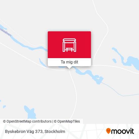 Byskebron Väg 373 karta