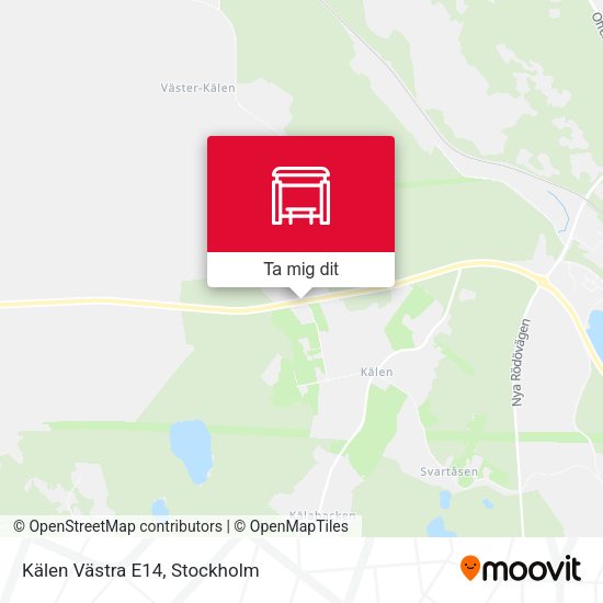 Kälen Västra E14 karta