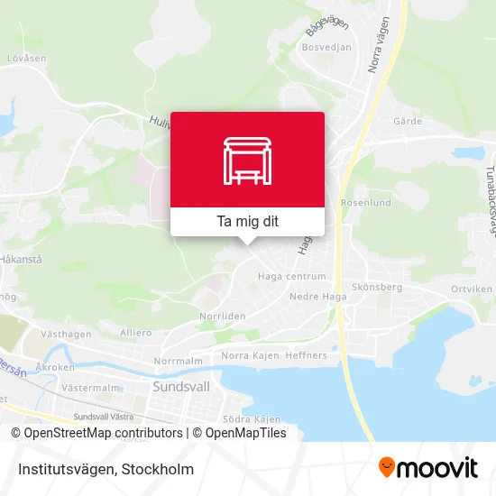 Institutsvägen karta