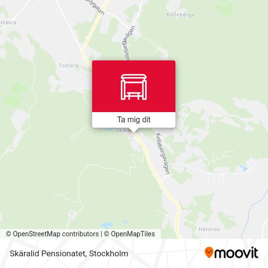 Skäralid Pensionatet karta