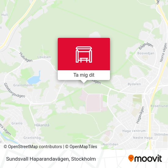 Sundsvall Haparandavägen karta