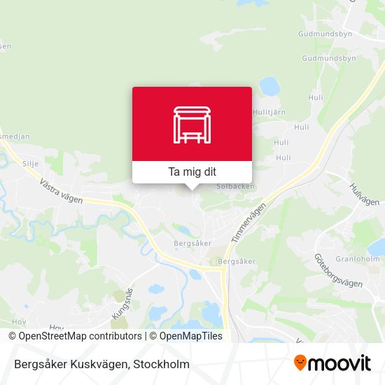Bergsåker Kuskvägen karta