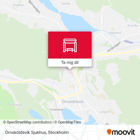 Örnsköldsvik Sjukhus karta