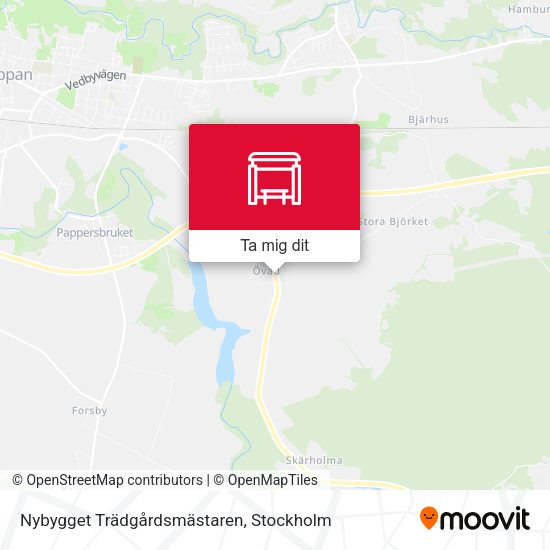 Nybygget Trädgårdsmästaren karta