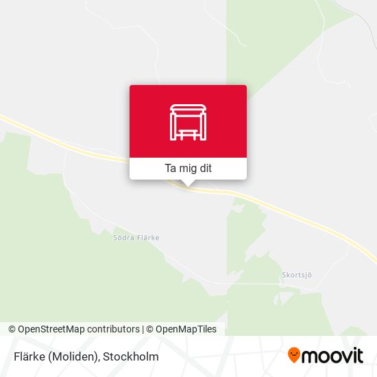 Flärke (Moliden) karta