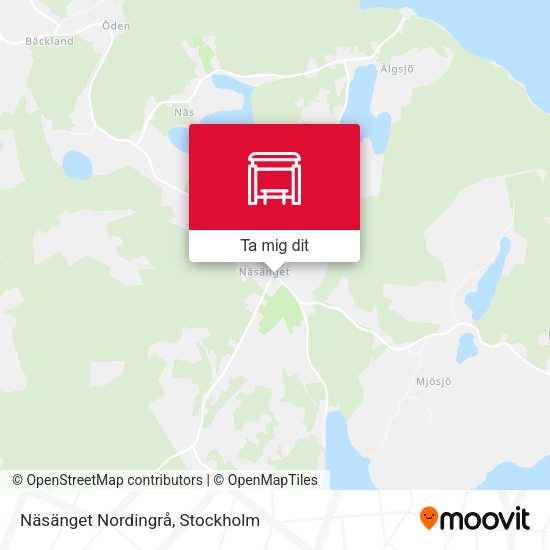 Näsänget Nordingrå karta