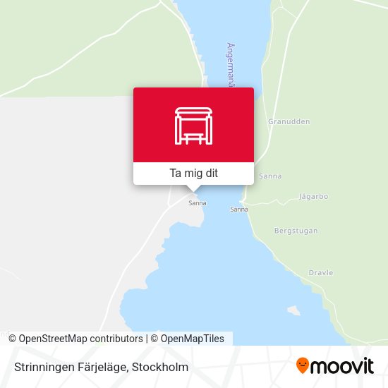 Strinningen Färjeläge karta
