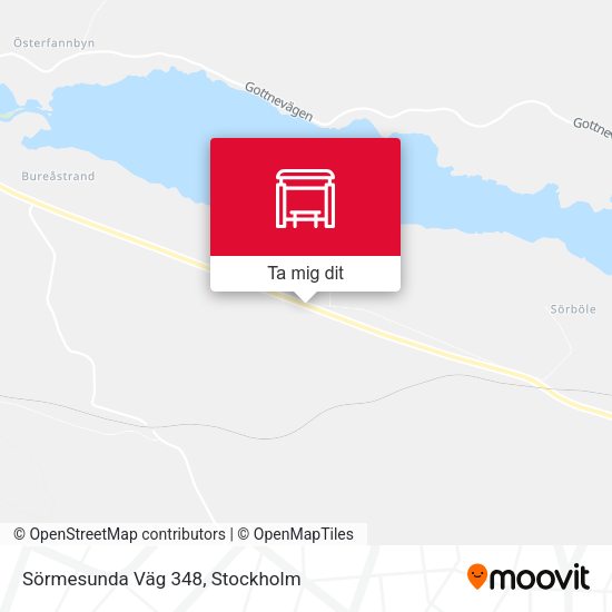 Sörmesunda Väg 348 karta