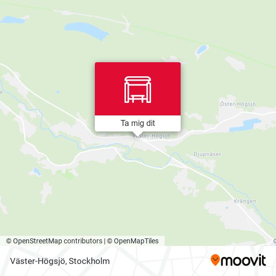 Väster-Högsjö karta