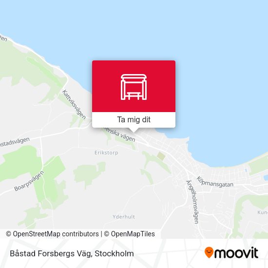 Båstad Forsbergs Väg karta