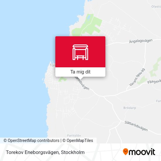 Torekov Eneborgsvägen karta