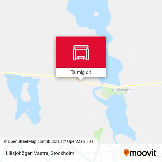 Lillsjöhögen Västra karta