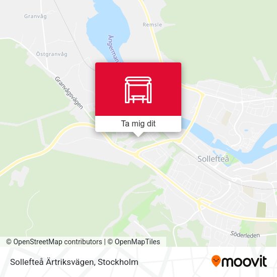 Sollefteå Ärtriksvägen karta