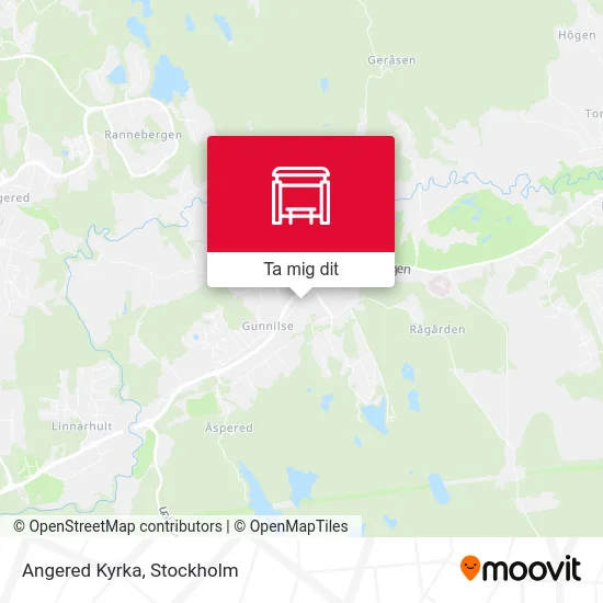 Angered Kyrka karta