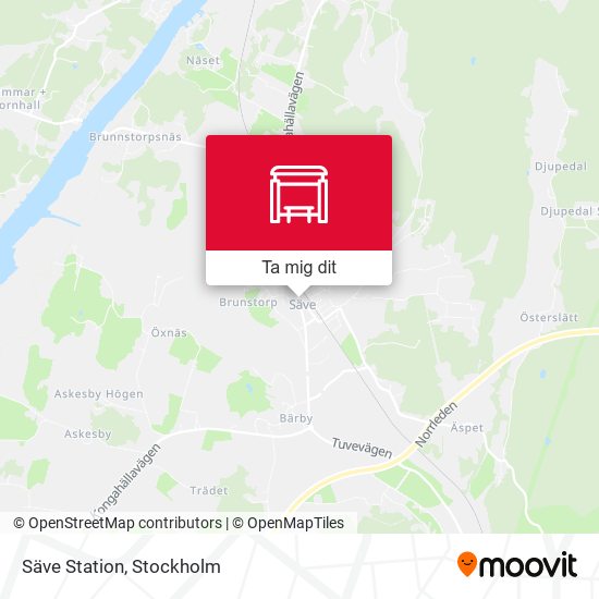 Säve Station karta
