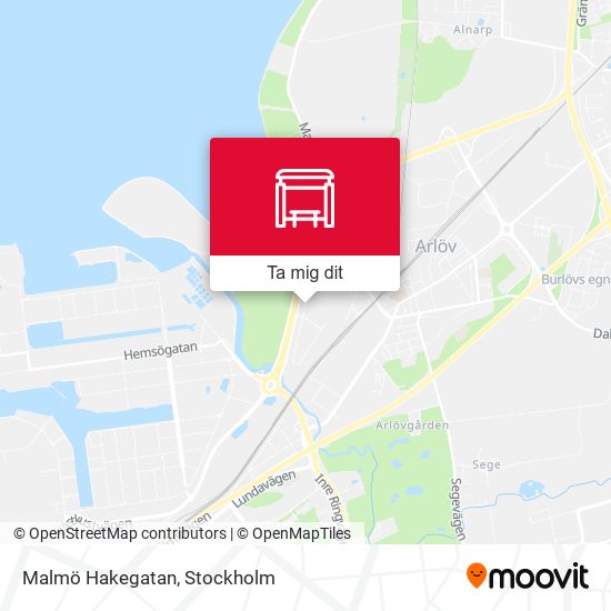 Malmö Hakegatan karta
