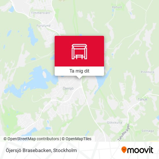 Öjersjö Brasebacken karta