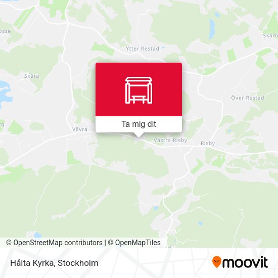 Hålta Kyrka karta