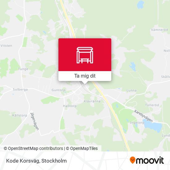 Kode Korsväg karta