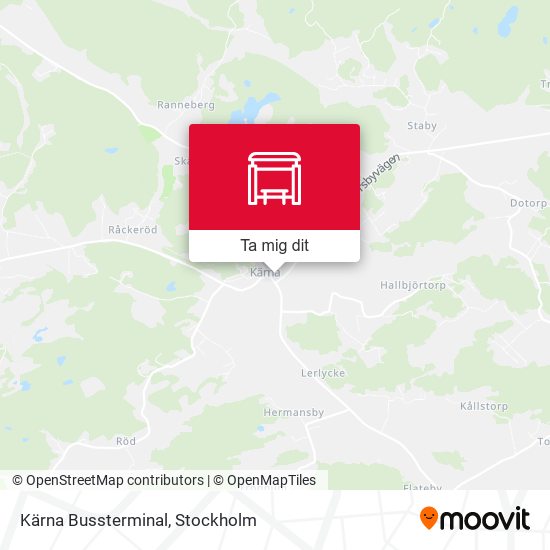 Kärna Bussterminal karta