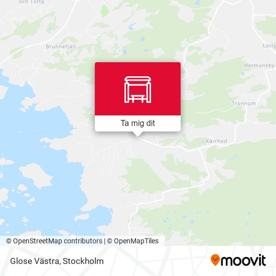 Glose Västra karta