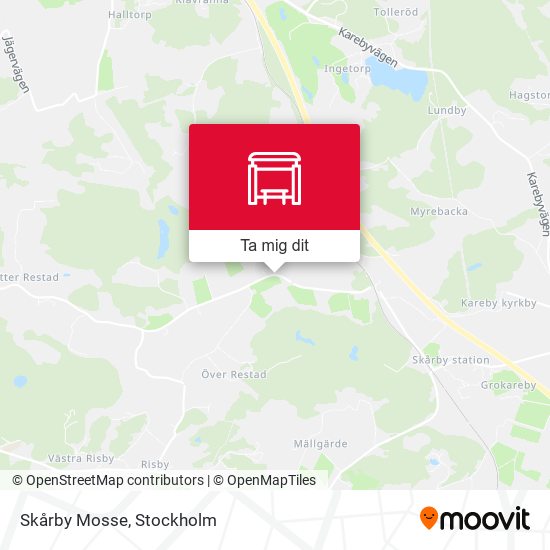 Skårby Mosse karta