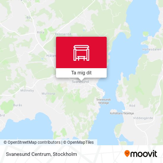 Svanesund Centrum karta