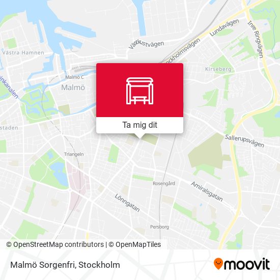 Malmö Sorgenfri karta