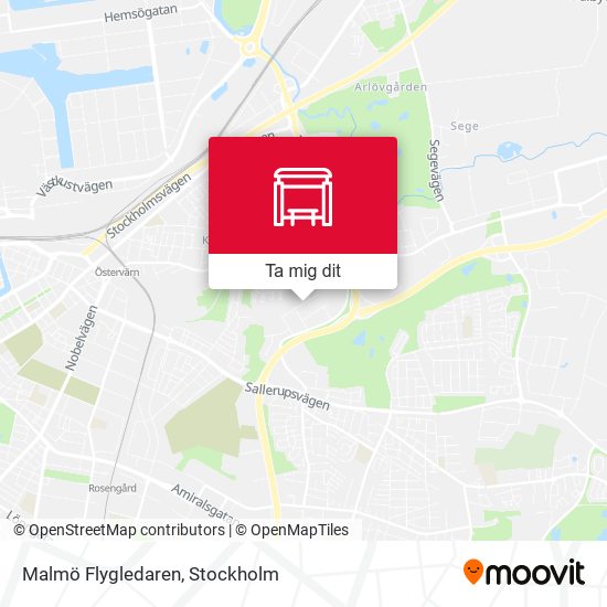 Malmö Flygledaren karta