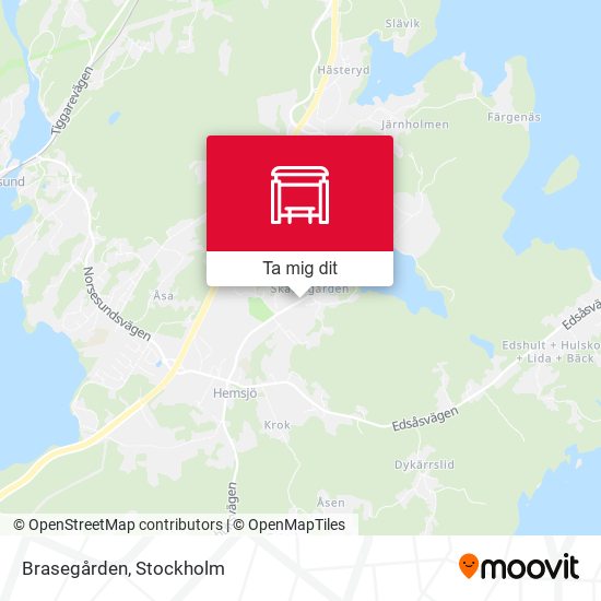 Brasegården karta