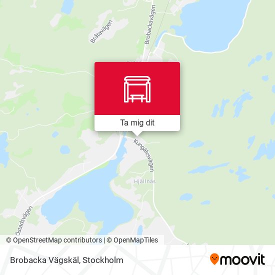 Brobacka Vägskäl karta