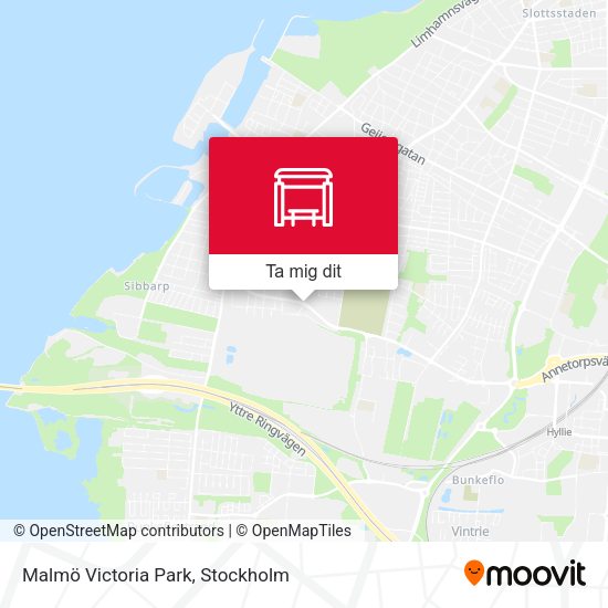 Malmö Victoria Park karta
