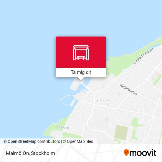 Malmö Ön karta