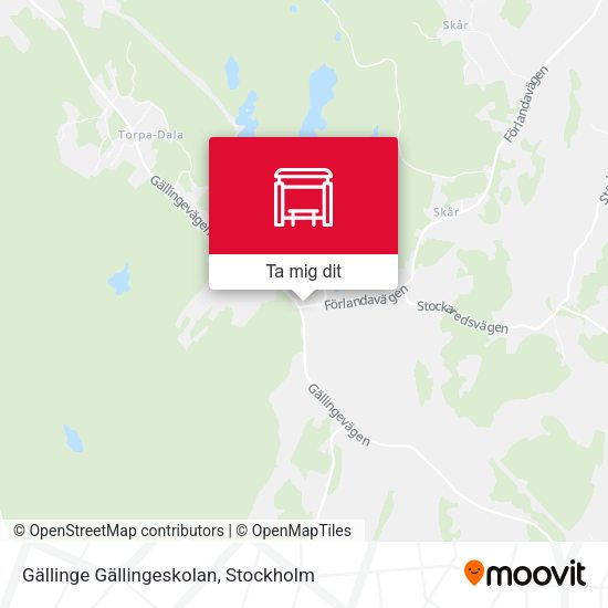 Gällinge Gällingeskolan karta