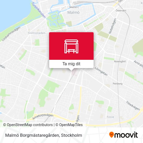 Malmö Borgmästaregården karta