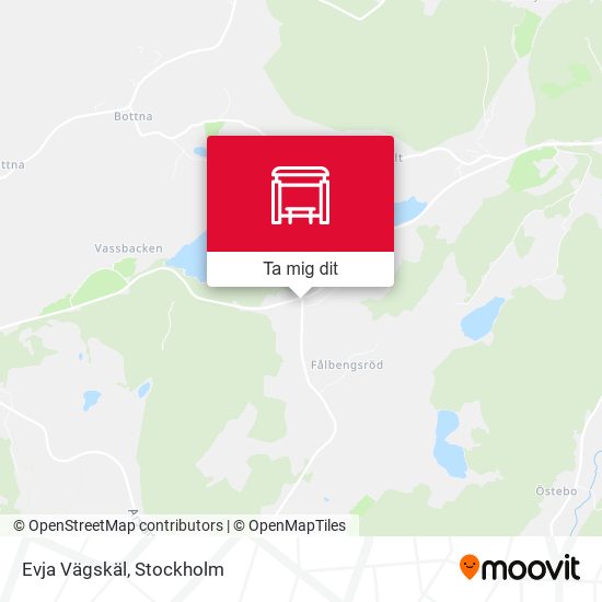 Evja Vägskäl karta