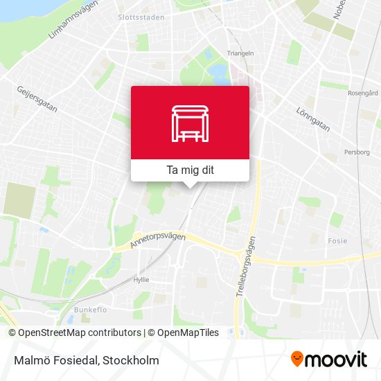 Malmö Fosiedal karta