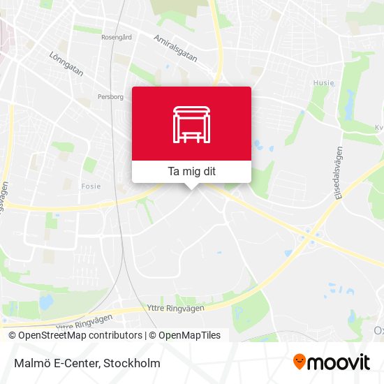 Malmö E-Center karta