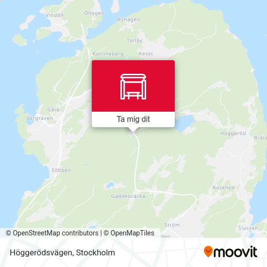 Höggerödsvägen karta