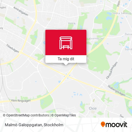 Malmö Galoppgatan karta