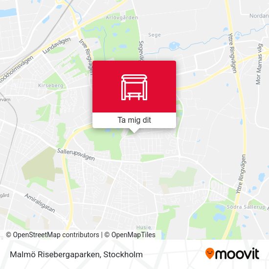 Malmö Risebergaparken karta