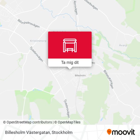 Billesholm Västergatan karta