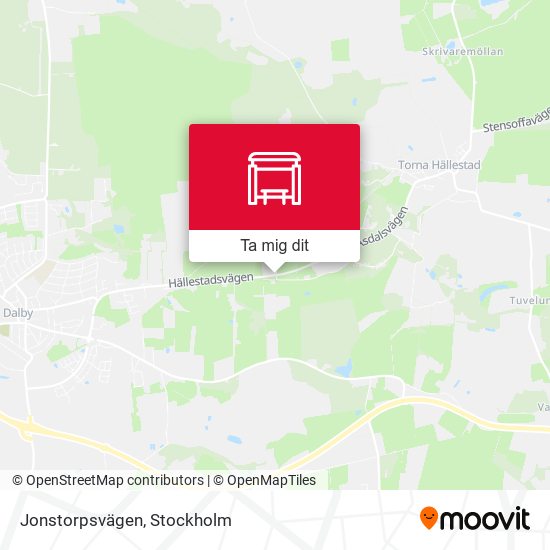 Jonstorpsvägen karta