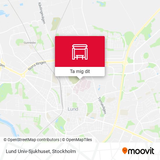 Lund Univ-Sjukhuset karta