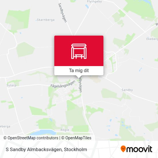 S Sandby Almbacksvägen karta