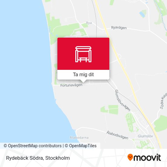 Rydebäck Södra karta
