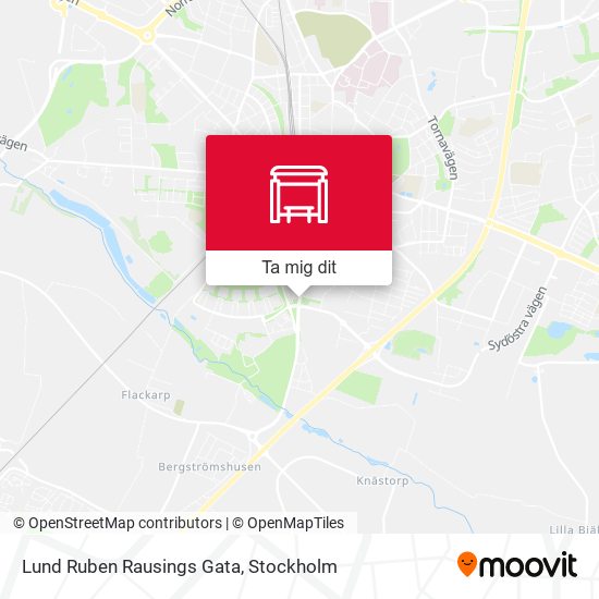 Lund Ruben Rausings Gata karta